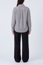 Grey And White Stripes - Women