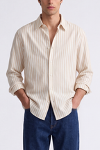 Beige And White Stripes - Men