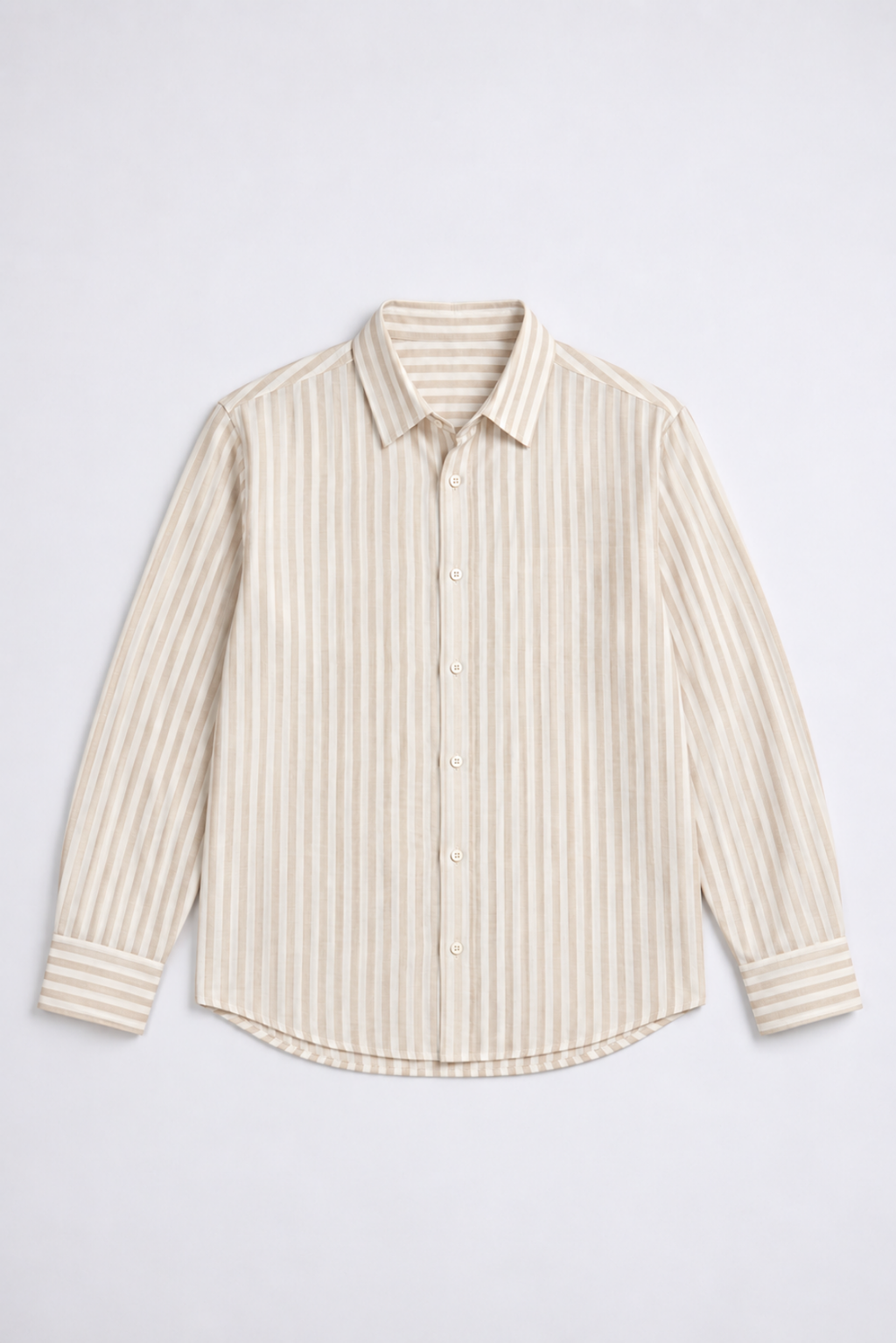 Beige And White Stripes - Men