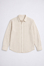 Beige And White Stripes - Men