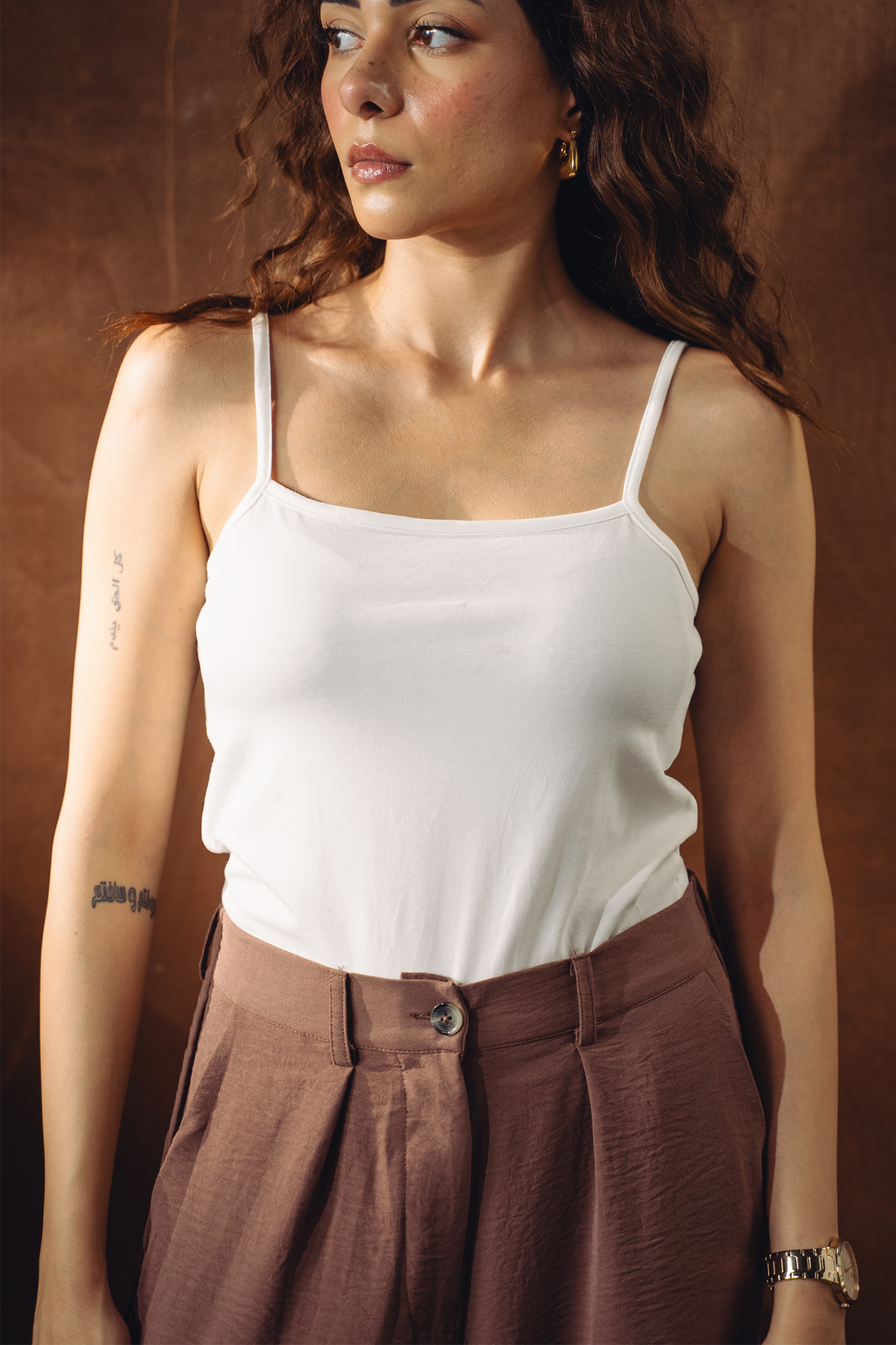 Slim Fit Camisole - White Main image